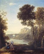 Claude Lorrain Landscape with Hagar and the Angel Sweden oil painting artist